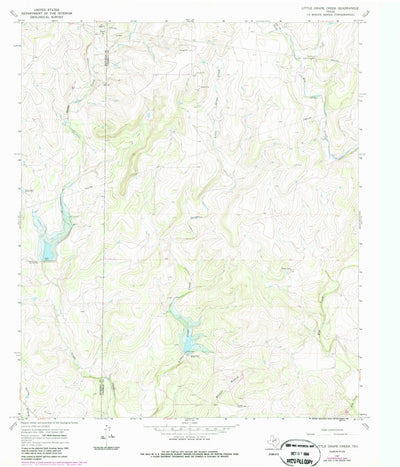 United States Geological Survey Little Grape Creek, TX (1967, 24000-Scale) digital map