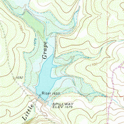 United States Geological Survey Little Grape Creek, TX (1967, 24000-Scale) digital map