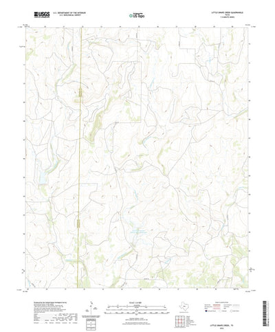 United States Geological Survey Little Grape Creek, TX (2022, 24000-Scale) digital map