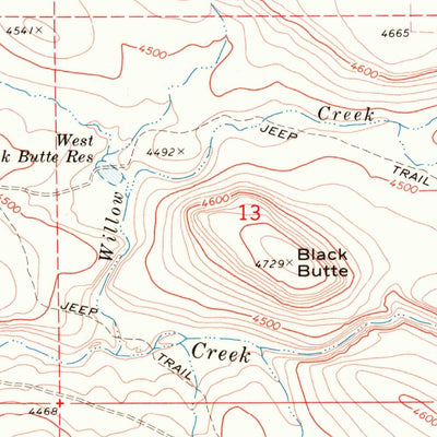 United States Geological Survey Little Grassy Mountain, OR (1969, 24000-Scale) digital map