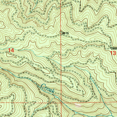 United States Geological Survey Little Green Mountain, ID (1994, 24000-Scale) digital map
