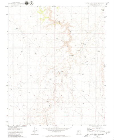 United States Geological Survey Little Harpo Canyon, AZ (1979, 24000-Scale) digital map