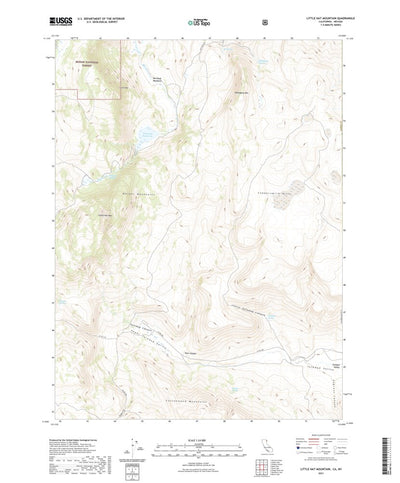 United States Geological Survey Little Hat Mountain, CA (2021, 24000-Scale) digital map