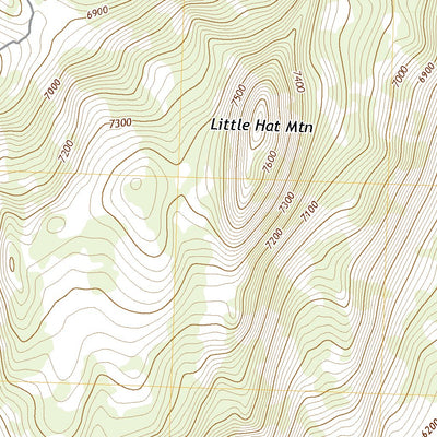 United States Geological Survey Little Hat Mountain, CA (2021, 24000-Scale) digital map