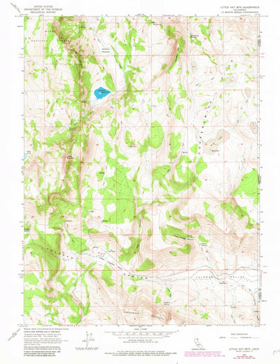 United States Geological Survey Little Hat Mountain, CA-NV (1962, 24000-Scale) digital map