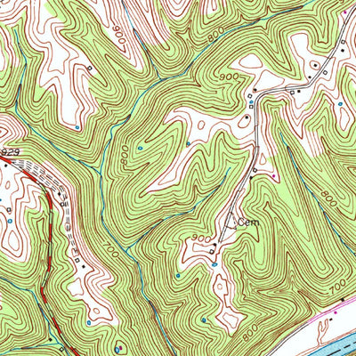United States Geological Survey Little Hickman, KY (1952, 24000-Scale) digital map