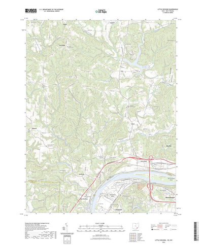 United States Geological Survey Little Hocking, OH (2023, 24000-Scale) digital map