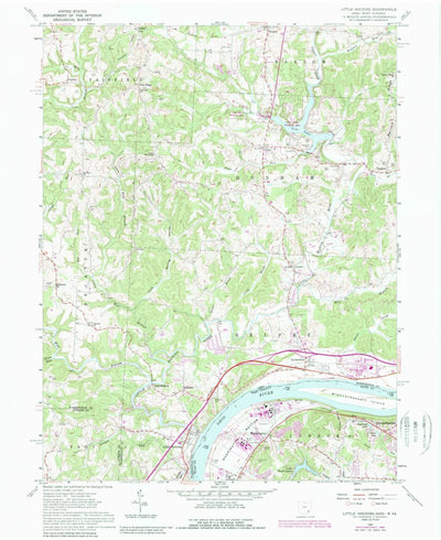 United States Geological Survey Little Hocking, OH-WV (1961, 24000-Scale) digital map
