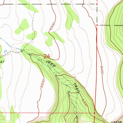 United States Geological Survey Little Honey Creek, OR (1968, 24000-Scale) digital map