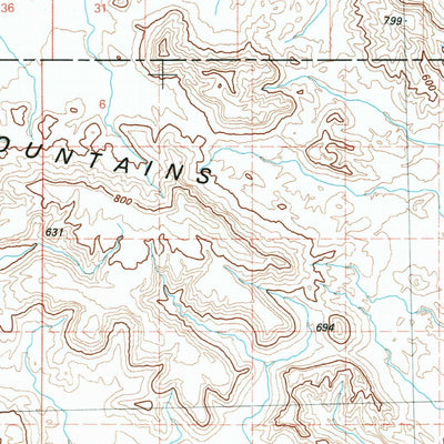 United States Geological Survey Little Horn Mountains, AZ (1988, 100000-Scale) digital map
