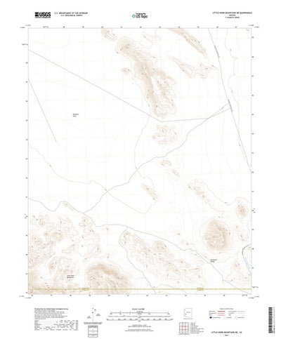 United States Geological Survey Little Horn Mountains NE, AZ (2021, 24000-Scale) digital map