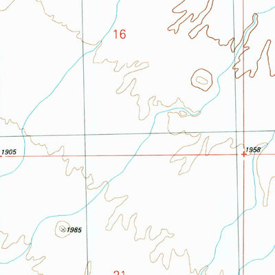 United States Geological Survey Little Horn Peak, AZ (1990, 24000-Scale) digital map