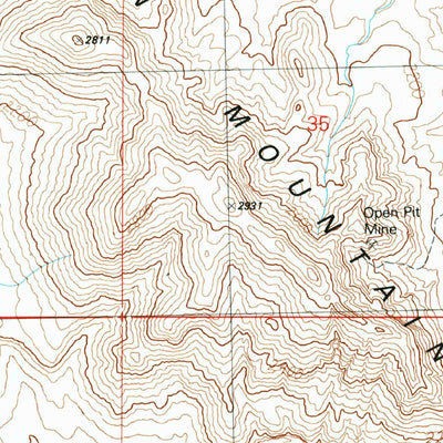 United States Geological Survey Little Horn Peak, AZ (1990, 24000-Scale) digital map