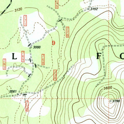 United States Geological Survey Little Huckleberry Mountain, WA (1998, 24000-Scale) digital map