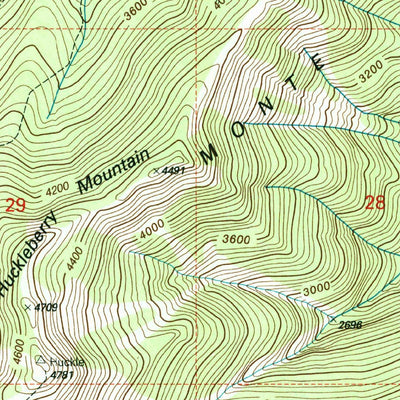 United States Geological Survey Little Huckleberry Mountain, WA (1998, 24000-Scale) digital map