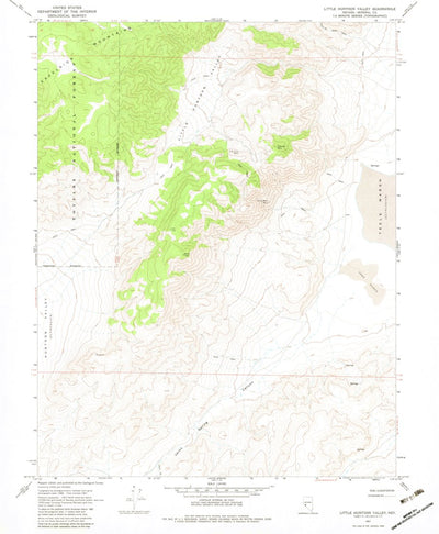 United States Geological Survey Little Huntoon Valley, NV (1967, 24000-Scale) digital map