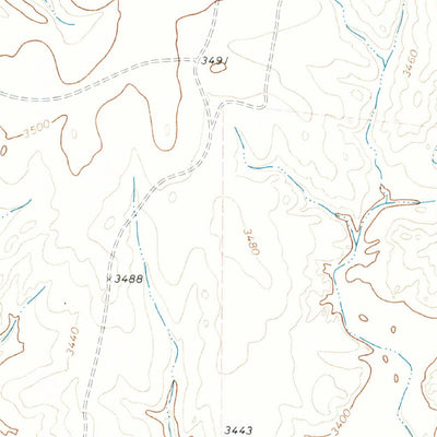 United States Geological Survey Little Indian Creek, TX (1971, 24000-Scale) digital map