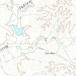 United States Geological Survey Little Indian Creek, TX (1971, 24000-Scale) digital map
