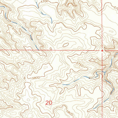 United States Geological Survey Little Indian Draw, WY (1963, 24000-Scale) digital map