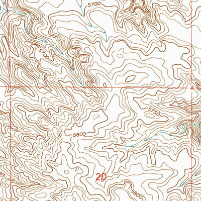 United States Geological Survey Little Indian Draw, WY (1991, 24000-Scale) digital map