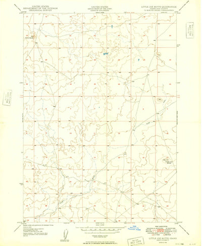 United States Geological Survey Little Joe Butte, ID (1949, 24000-Scale) digital map