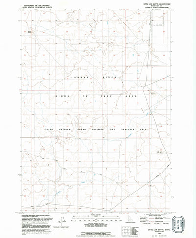 United States Geological Survey Little Joe Butte, ID (1992, 24000-Scale) digital map