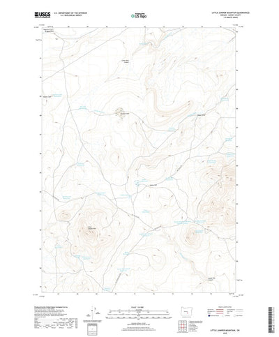 United States Geological Survey Little Juniper Mountain, OR (2020, 24000-Scale) digital map