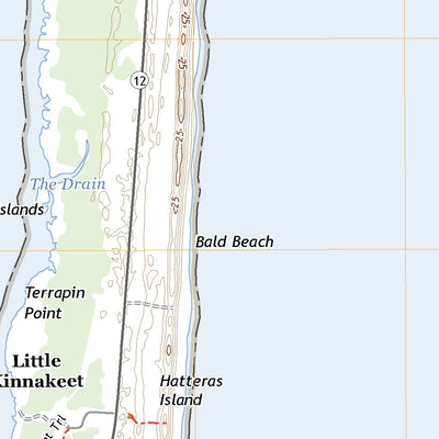 United States Geological Survey Little Kinnakeet, NC (2022, 24000-Scale) digital map