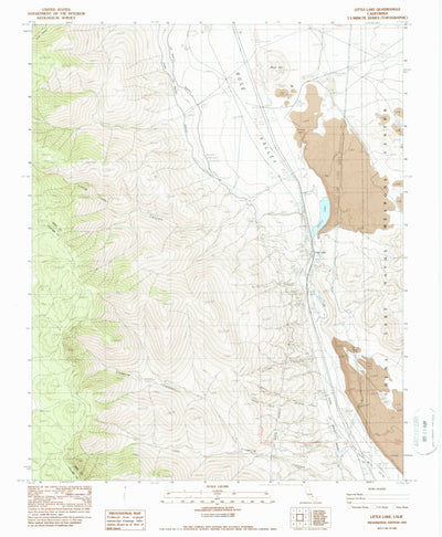 United States Geological Survey Little Lake, CA (1983, 24000-Scale) digital map
