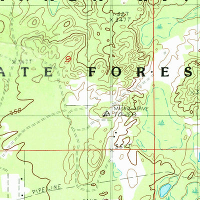 United States Geological Survey Little Lake, MI (1985, 24000-Scale) digital map