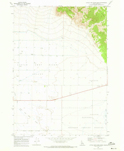 United States Geological Survey Little Lost River Sinks, ID (1969, 24000-Scale) digital map