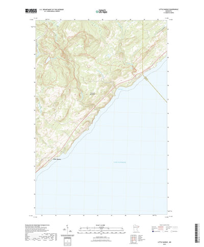 United States Geological Survey Little Marais, MN (2022, 24000-Scale) digital map