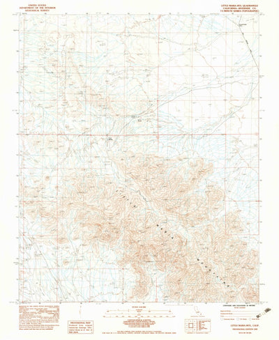 United States Geological Survey Little Maria Mountains, CA (1983, 24000-Scale) digital map