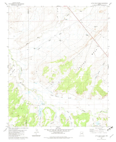 United States Geological Survey Little Milky Wash, AZ (1982, 24000-Scale) digital map