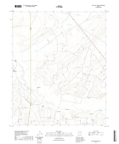 United States Geological Survey Little Milky Wash, AZ (2021, 24000-Scale) digital map