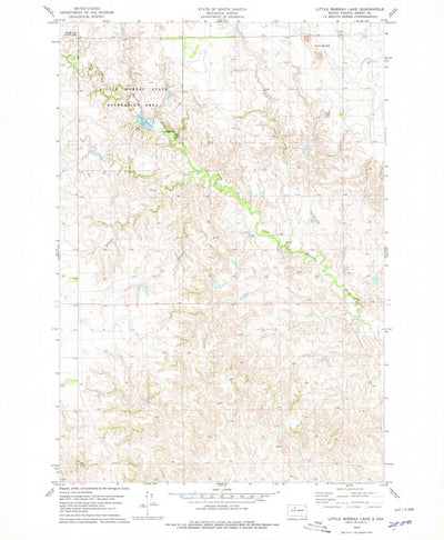 United States Geological Survey Little Moreau Lake, SD (1978, 24000-Scale) digital map