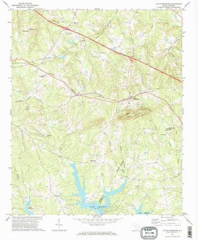United States Geological Survey Little Mountain, SC (1971, 24000-Scale) digital map