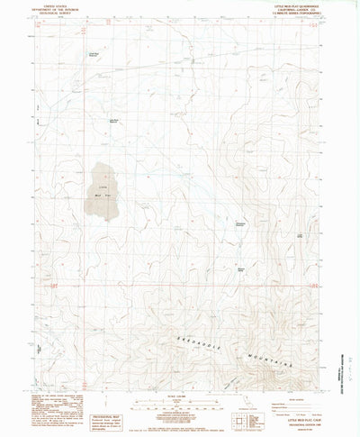 United States Geological Survey Little Mud Flat, CA (1988, 24000-Scale) digital map