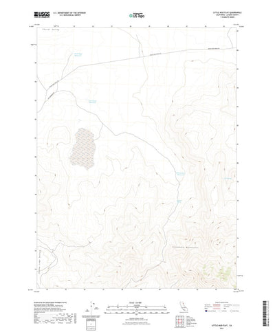 United States Geological Survey Little Mud Flat, CA (2021, 24000-Scale) digital map