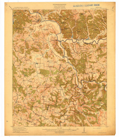 United States Geological Survey Little Muddy, KY (1914, 62500-Scale) digital map