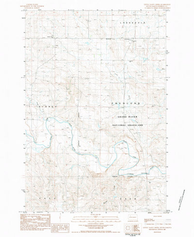 United States Geological Survey Little Nasty Creek, SD (1983, 24000-Scale) digital map