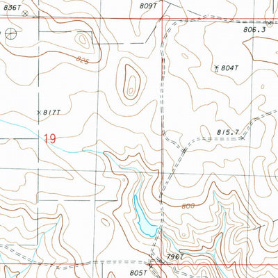 United States Geological Survey Little Nasty Creek, SD (1983, 24000-Scale) digital map
