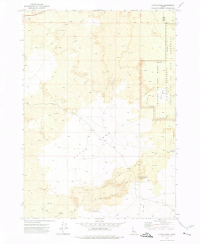 United States Geological Survey Little Park, ID (1972, 24000-Scale) digital map