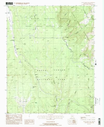 United States Geological Survey Little Park Lake, AZ (1988, 24000-Scale) digital map