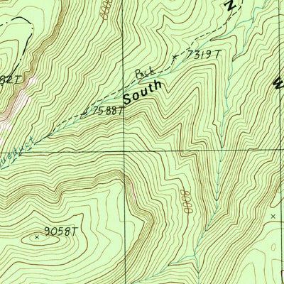 United States Geological Survey Little Park Lake, AZ (1988, 24000-Scale) digital map