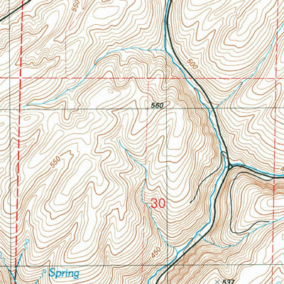 United States Geological Survey Little Penawawa Creek, WA (1981, 24000-Scale) digital map