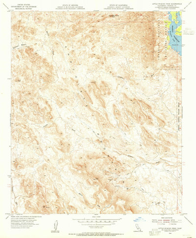United States Geological Survey Little Picacho Peak, CA (1954, 24000-Scale) digital map