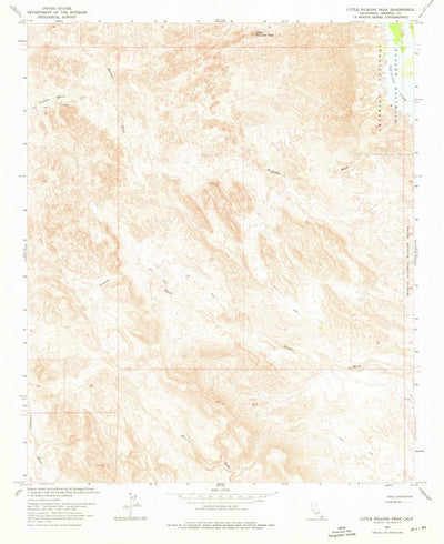 United States Geological Survey Little Picacho Peak, CA (1965, 24000-Scale) digital map