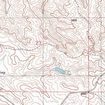 United States Geological Survey Little Pilgrim Butte, MT (1982, 24000-Scale) digital map
