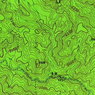 United States Geological Survey Little Pine Mountain, CA (1942, 24000-Scale) digital map